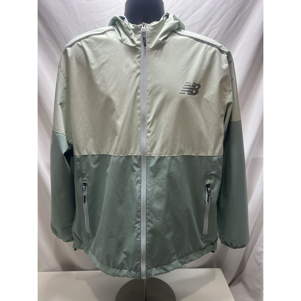 New Balance Full Zip Seafoam Green Mist Activewear Jacket Women's Size large